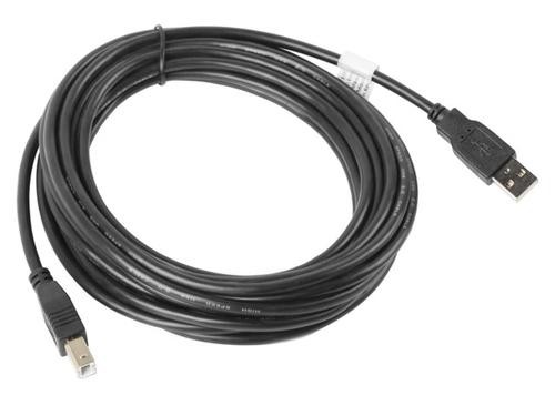 Lanberg CA-USBA-10CC-0050-BK USB cable 5 m USB 2.0 USB B Black image 2