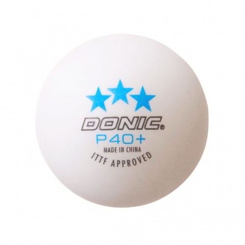 Table tennis ball DONIC P40+ 3star ITTF 120pcs White image 2