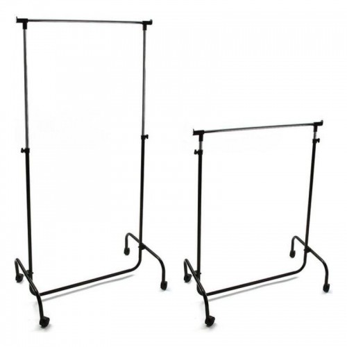 Extendable Coat Rack Versa Silver Silver Metal 45 x 170 x 80 cm (45 x 170 x 80 cm) image 2