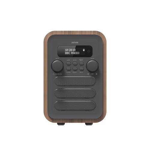 Denver DAB-48GREY radio Personal Digital Grey, Wood image 2