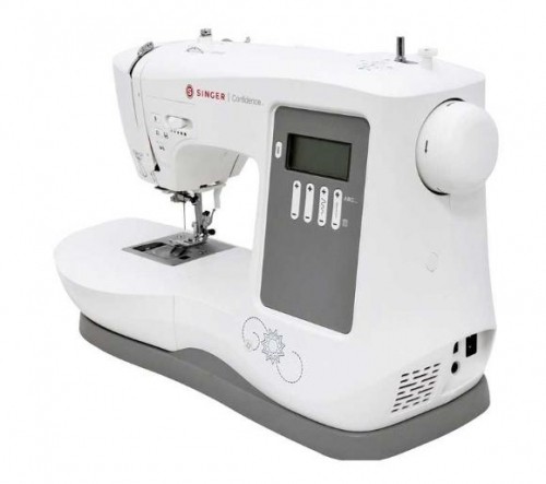 Singer 7640 sewing machine, electric current, white image 2