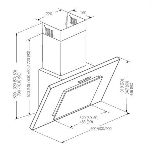 Akpo WK-4 Nero Line Eco 60 Wall-mounted White image 2