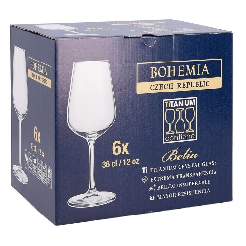 Bigbuy Home Бокал Belia Bohemia 6 штук (36 cl) image 2