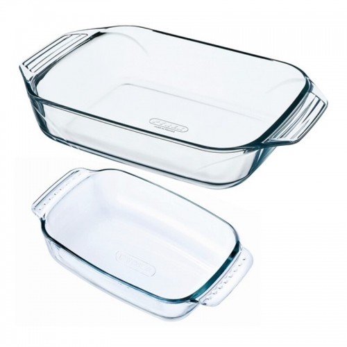 Set of Oven Dishes Pyrex Classic Transparent Glass (2 pcs) image 2