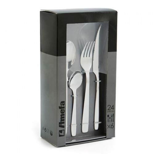 Cutlery set Amefa Hotel Metal Steel Stainless steel 24 Pieces image 2