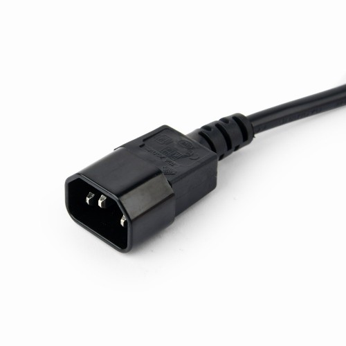 Energenie Gembird EG-PSU3-01 UPS Power Strip, 3 Schuko Outlets, C14 Plug, 10A, 0.6m Cable, Black Color image 2