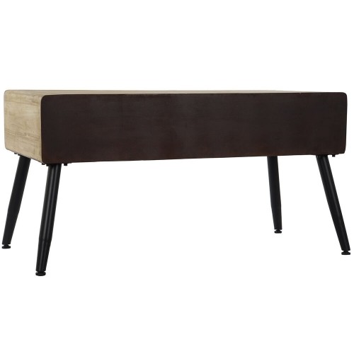 Side table DKD Home Decor Brown Black Metal Fir 100 x 50 x 52,5 cm image 2