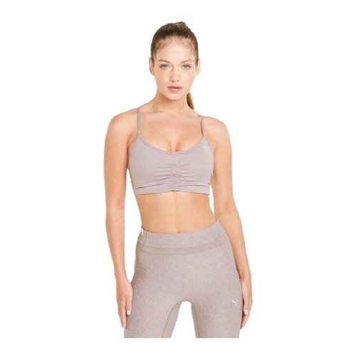 Sports Bra Puma Low Impact Studio Foundation Grey Light mauve image 2