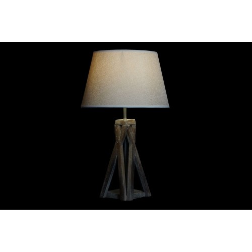 Galda lampa DKD Home Decor Koks Kokvilna Tumši brūns (35 x 35 x 56 cm) image 2