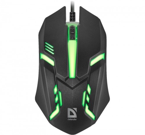 MOUSE  DEFENDER CYBER MB-560L BLACK 7 COLORS 1200DPI 3P image 2