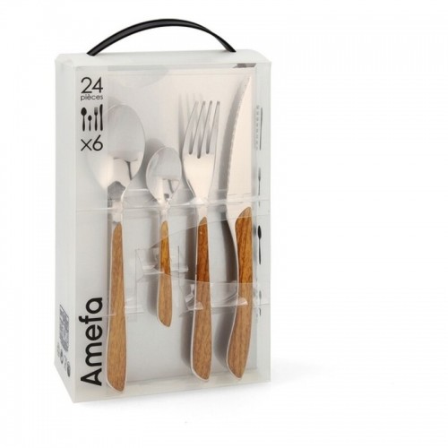 Cutlery set Amefa Eclat Stainless steel ABS 24 Pieces image 2