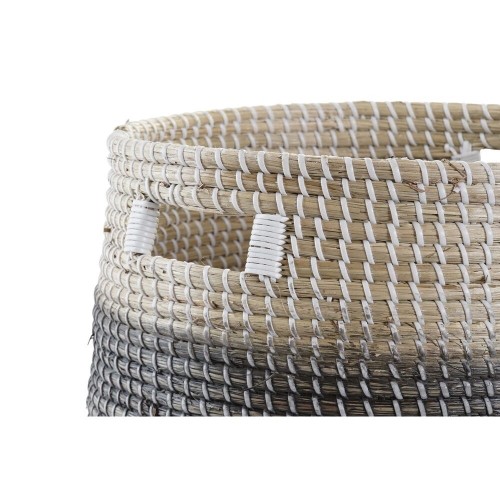Набор корзин DKD Home Decor Натуральный Серый Морская трава (3 pcs) (37 x 37 x 40 cm) image 2