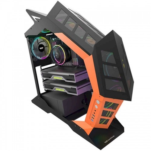 Darkflash K1 computer case (black and orange) image 2
