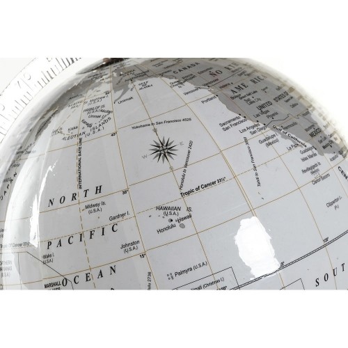 Земной глобус DKD Home Decor Белый Металл Пластик (27 x 25 x 61 cm) image 2