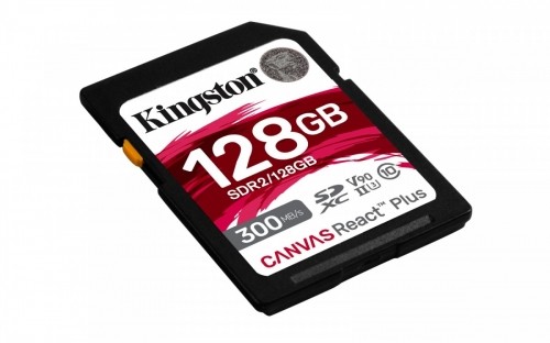 Kingston Memory card SD 128GB Canvas React Plus 300/260 UHS-II U3 image 2