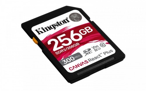 Kingston Memory card SD 256GB Canvas React Plus 300/260 UHS-II U3 image 2