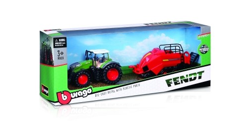 BBURAGO 10cm farm tractor with accessories, assort., 18-31850 image 2