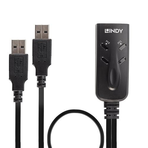 Lindy KM keyboard &amp; Mouse Switch USB for 2 PCs image 2