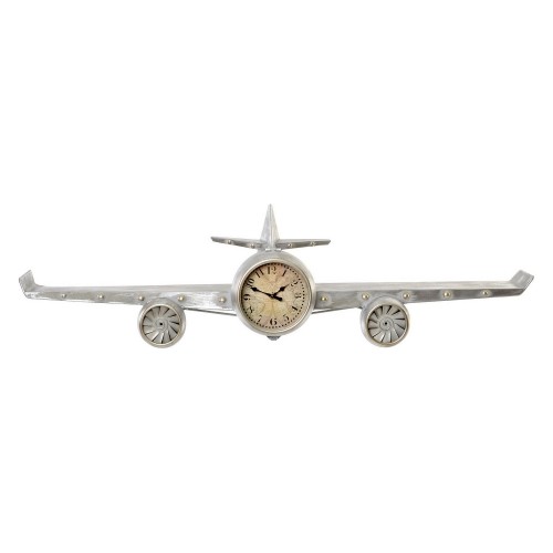 Wall Clock DKD Home Decor Aeroplane Metal MDF Wood (101 x 22 x 26 cm) image 2