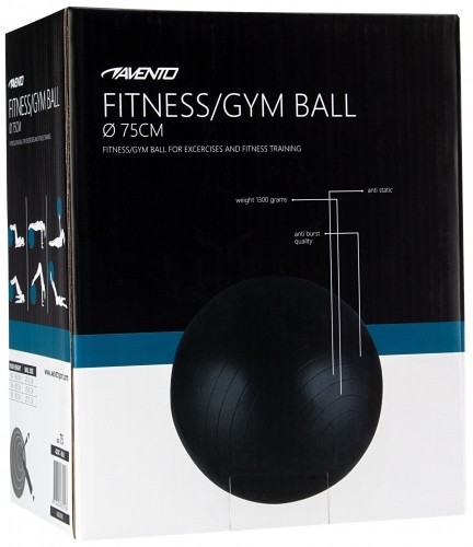 Gym Ball AVENTO 42OC 75cm Black image 2