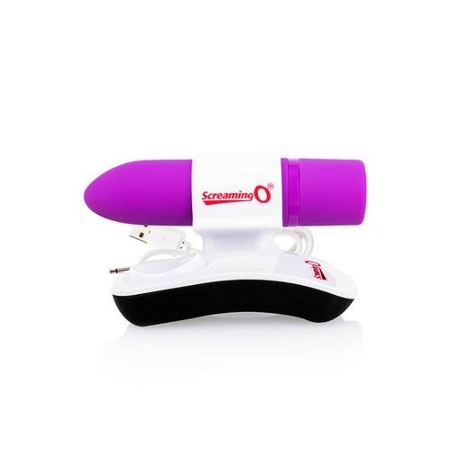 Purple Positive Vibrating Bullet with Remote Control The Screaming O 13263 image 2