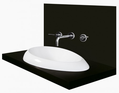 PAA ORGANIC IN IORG/00 Glossy White Stone mass sink image 2