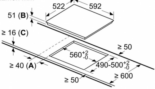 Bosch PIE631BB5E Indukcijas plīts virsma  image 2