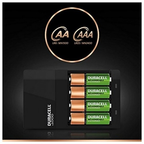 Зарядное устройство + аккумуляторы DURACELL CEF14 2 x AA + 2 x AAA HR06/HR03 1300 mAh image 2