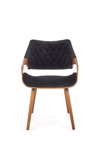 Halmar K396 chair, color: walnut / black image 2