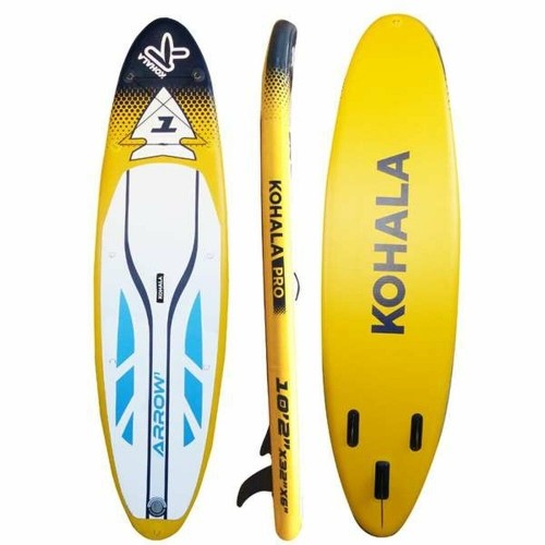 Bigbuy Fun Надувная доска для серфинга с веслом и аксессуарами Kohala Arrow 1 Жёлтый (310 x 81 x 15 cm) image 2