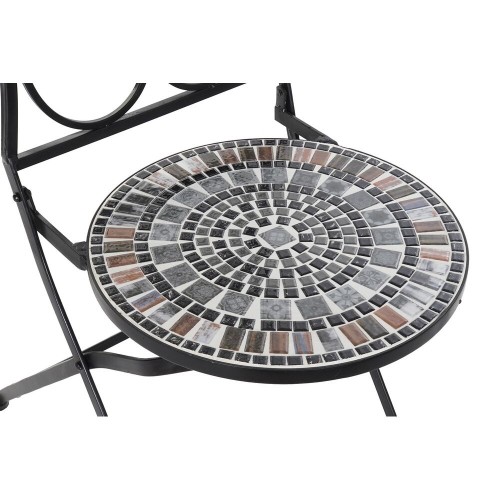 Садовое кресло DKD Home Decor Чёрный Керамика Разноцветный Ковка (39 x 50 x 93 cm) image 2