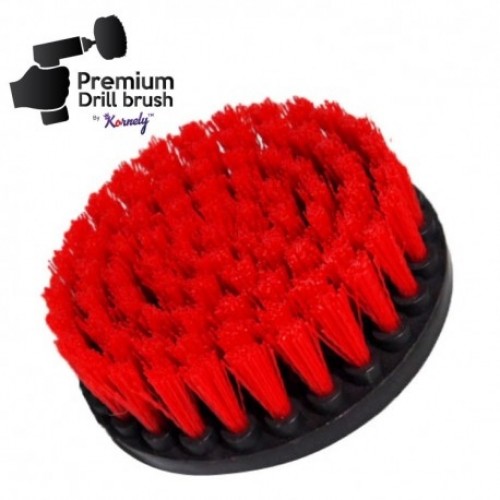 Профессиональная щетка Premium Drill Brush 3шт.- жесткий, красный, 13цм. image 2