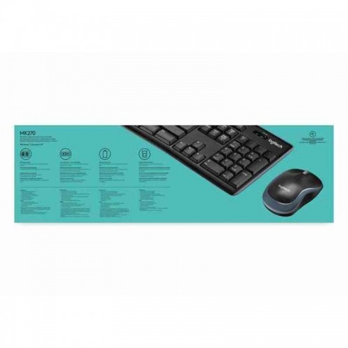 Mouse & Keyboard Logitech LGT-MK270-US Black English EEUU QWERTY Qwerty US image 2