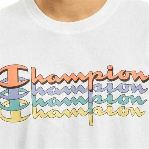 Krekls ar Īsām Piedurknēm Champion Crewneck Balts image 2