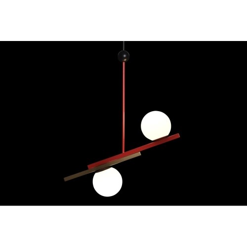 Потолочный светильник DKD Home Decor Красный Чёрный Позолоченный Белый (64 x 20 x 120 cm) image 2