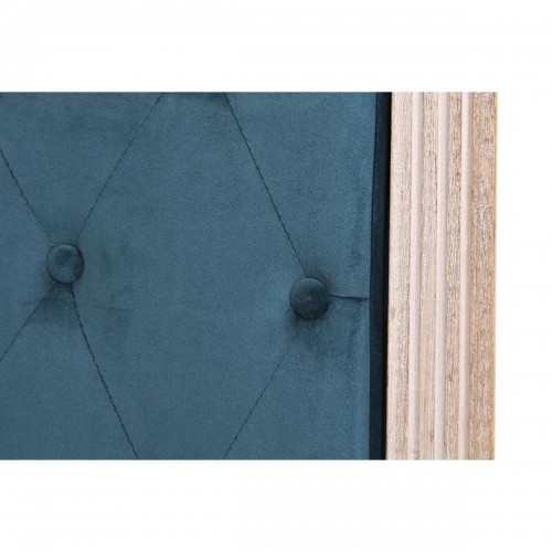 Изголовье кровати DKD Home Decor бирюзовый лён древесина каучукового дерева (160 x 6 x 120 cm) image 2