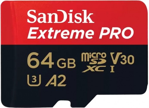 Sandisk memory card microSDXC 64GB Extreme Pro + adapter image 2