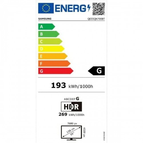 Смарт-ТВ Samsung QE55QN700BTXXC 55" 8K Ultra HD QLED WIFI image 2