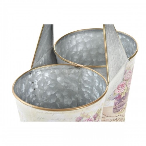 stādītājs DKD Home Decor Rozā Metāls Shabby Chic (24 x 12 x 23 cm) image 2