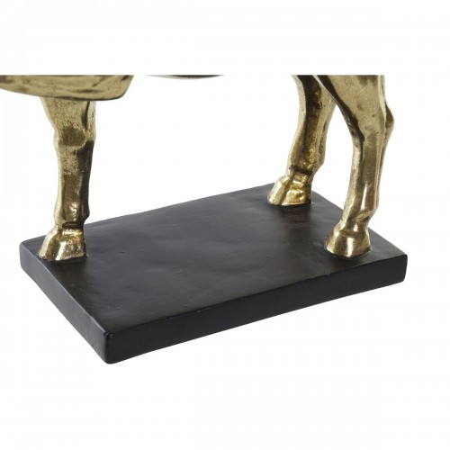 Decorative Figure DKD Home Decor 29 x 9 x 25 cm Horse Black Golden image 2