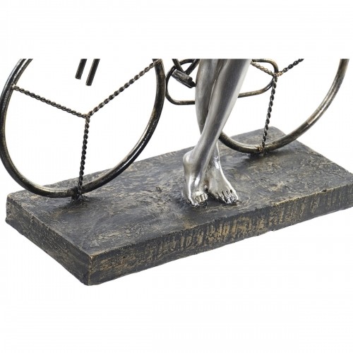 Decorative Figure DKD Home Decor Lady Silver Bicycle Metal Resin (27,5 x 9,5 x 34,5 cm) image 2