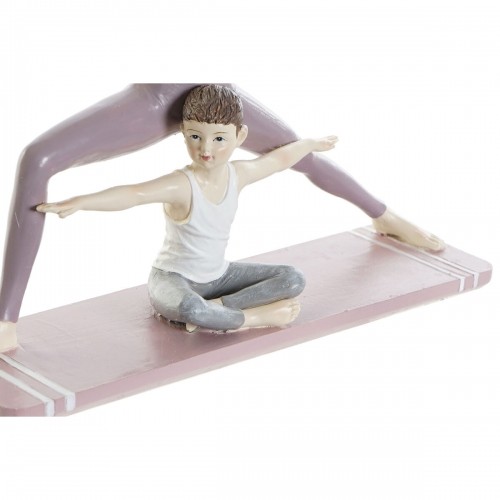 Декоративная фигура DKD Home Decor Розовый Смола Yoga (24 x 6,5 x 19,5 cm) image 2