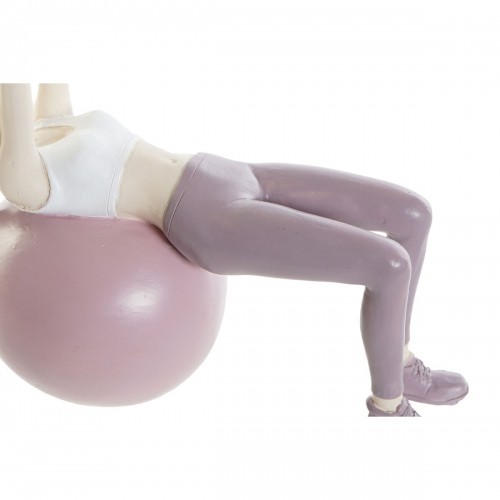 Декоративная фигура DKD Home Decor Розовый Смола Yoga (18,5 x 8 x 17,5 cm) image 2