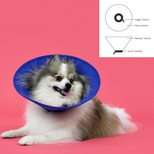 Elizabethan Dog Collar KVP EZ Soft Blue (9-25 cm) image 2