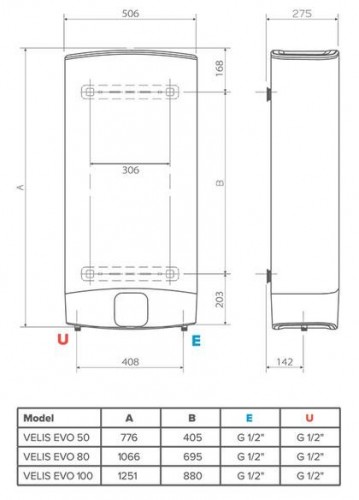 Ariston Velis EVO 100 Ūdens sildītājs image 2