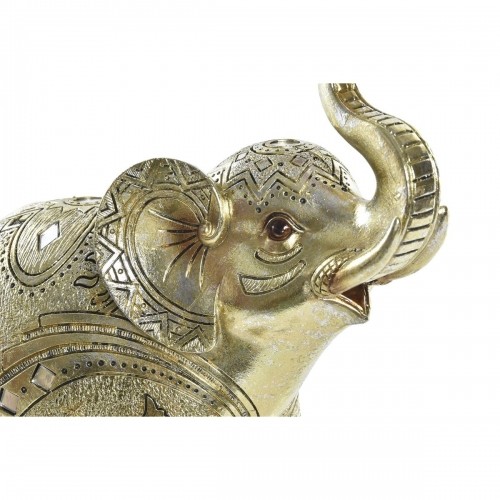 Декоративная фигура DKD Home Decor Слон Позолоченный Смола (24 x 10 x 24 cm) image 2