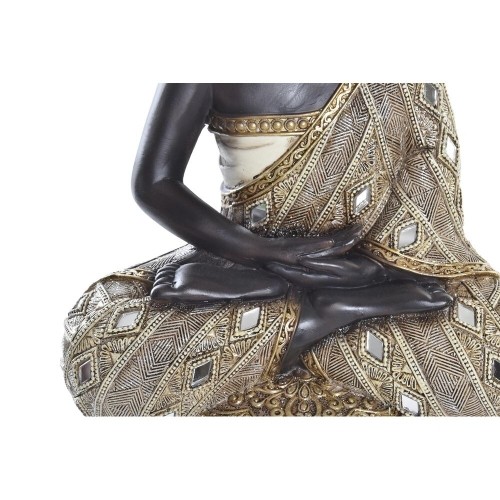 Decorative Figure DKD Home Decor Blue Golden Brown Buddha Oriental 20 x 11 x 29 cm (2 Units) image 2