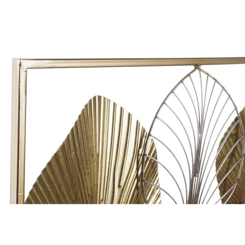 Настенный декор DKD Home Decor Позолоченный Металл Лист растения (54 x 5 x 91,5 cm) image 2