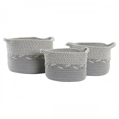 Basket set DKD Home Decor 28 x 28 x 21 cm image 2