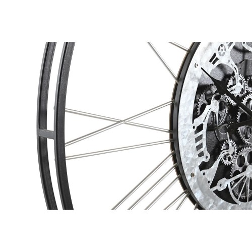 Настенное часы DKD Home Decor Серебристый Чёрный Железо (80 x 7 x 80 cm) image 2
